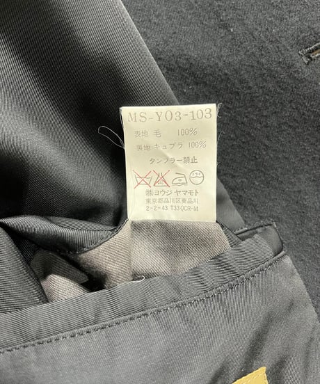 Y's for men yohji yamamoto 4釦デザインブルゾン（MS-Y03-103）