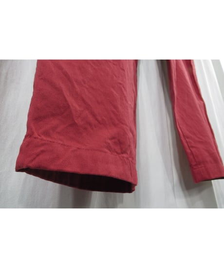 Y’s for men yohji yamamoto コットン 赤 ワイドテーパードパンツ（MX-P11-915）