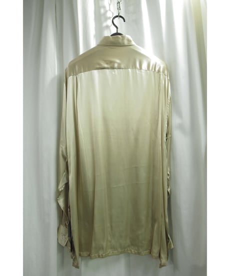 激レア 95aw yohji yamamoto pour homme vintage オリジナル 鹿鳴館 プリントブラウス（HE-B02-820）