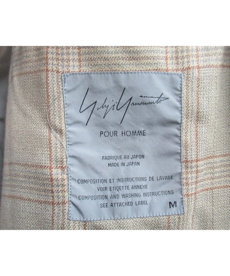 96aw yohji yamamoto pour homme vintage 脱色期 切替えデザインジャケット HG-J45-953