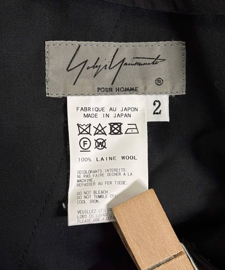 2019SS yohji yamamoto pour homme カラスパンツ（HH-P48-100-2）