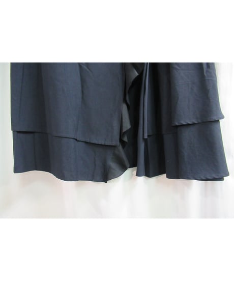 yohji yamamoto +noir レイヤードデザインフレアスカート NB-S02-201