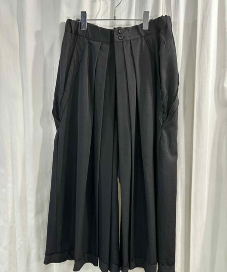 2012SS yohji yamamoto pour homme vintage ウールギャバハカマパンツ（HB-P66-100）