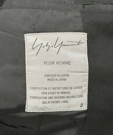 2004SS yohji yamamoto pour homme デザイン ショ－トジャケット（HZ-J21-100）
