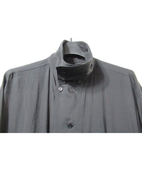 20aw yohji yamamoto pour homme スタンドカラーデザインブラウス（HR-B22-212）