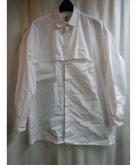 19ss B yohji yamamoto +noir レイヤードデザインオーバーブラウス NH-B54-001