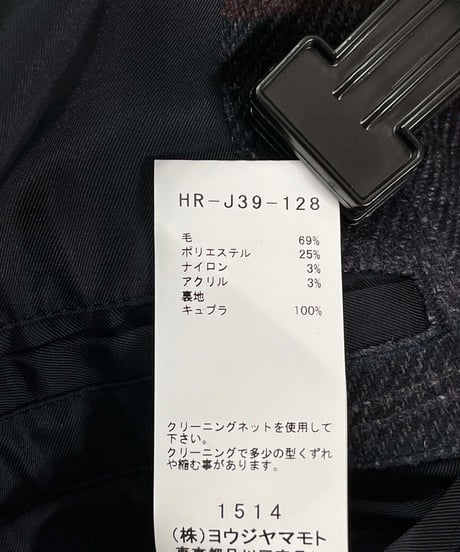 2020AW yohji yamamoto pour homme 肩章付きロングジャケット（HR-J39-128）