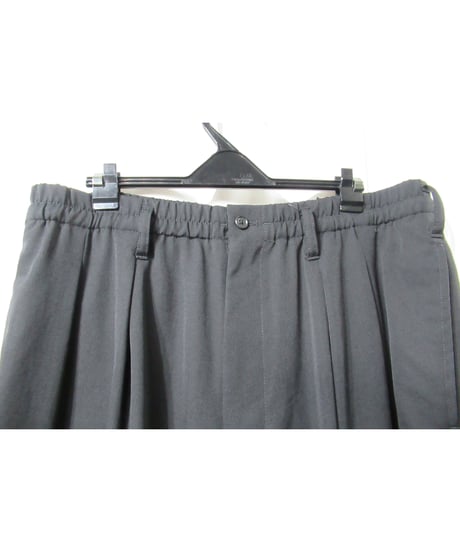 17ss yohji yamamoto pour homme ２タック テーパードパンツ（HD-P19-100）