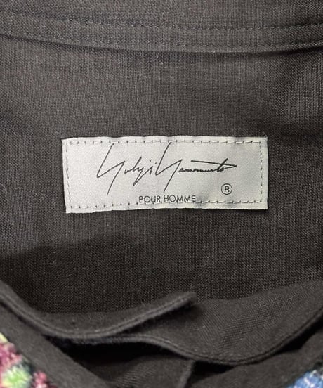 2019SS yohji yamamoto pour homme 襟脱着 ブラウス（HH-B68-047）