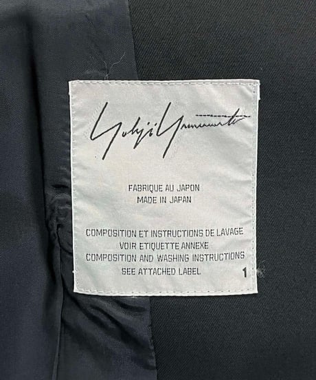 2015SS yohji yamamoto femme 変形ジャケット（FU-J28-100）