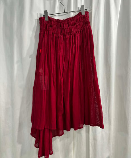 Y's 赤タグ yohji yamamoto リネンスカート（YD-S63-362）