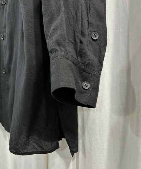 2024SS yohji yamamoto pour homme 二重襟長袖シャツ（HS-B37-216）