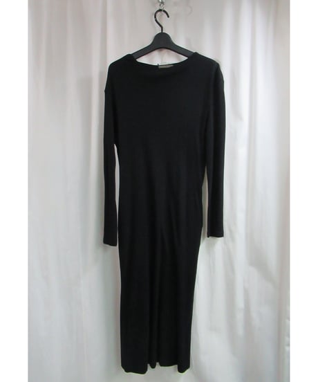 90’s Y's yohji yamamoto vintage 黒 シンプル長袖ワンピース YD-2