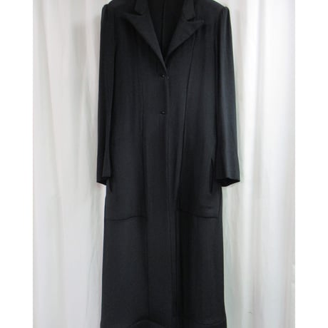 96AW Yohji Yamamoto シルク ロングジャケット