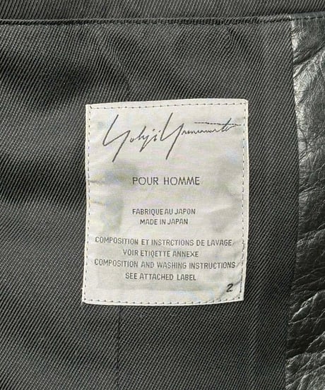 2000AW yohji yamamoto pour homme レザージャケット（HT-J70-701）