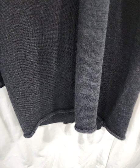 2020aw yohji yamamoto pour homme 黒 デザインニット  (HR-K74-193)