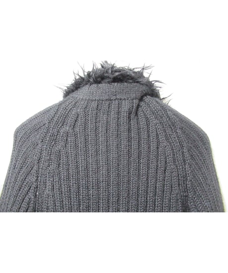 Y's yohji yamamoto ボア付きデザインカーディガン（YR-K22-925）