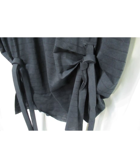 19ss RAGNE KIKAS yohji yamamoto +noir リボンデザインロングカットソー（NH-T24-070）
