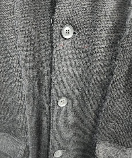 2020aw yohji yamamoto pour homme 黒 デザインニット  (HR-K74-193)
