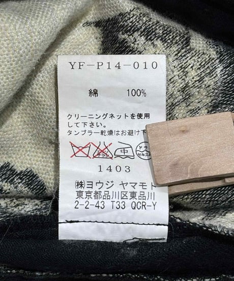 Y's yohji yamamoto フラワー柄コットンパンツ（YF-P14-010）