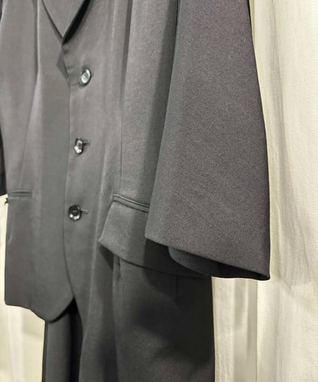2016SS yohji yamamoto +NOIR アシンメトリーロングジャケット（NO-J17-100）