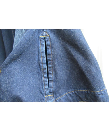 yohji yamamoto +noir Super Blue デニムポンチョ コート