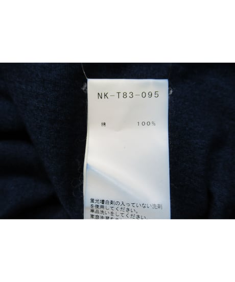 17aw yohji yamamoto Super Blue 青 インディゴ染め プリントカットソー NK-T83-095