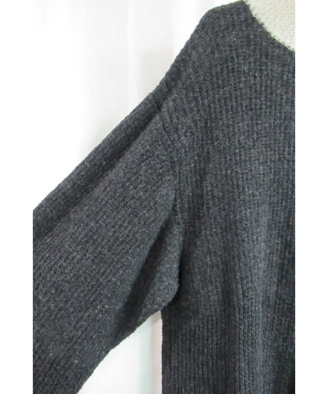 AD1994 COMME des GARCONS HOMME PLUS 縮絨 グレー切り替えニット PJ-040240