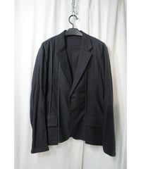 16ss yohji yamamoto pour homme コットン 縦ラインデザインジャケット（HO-J12-011）