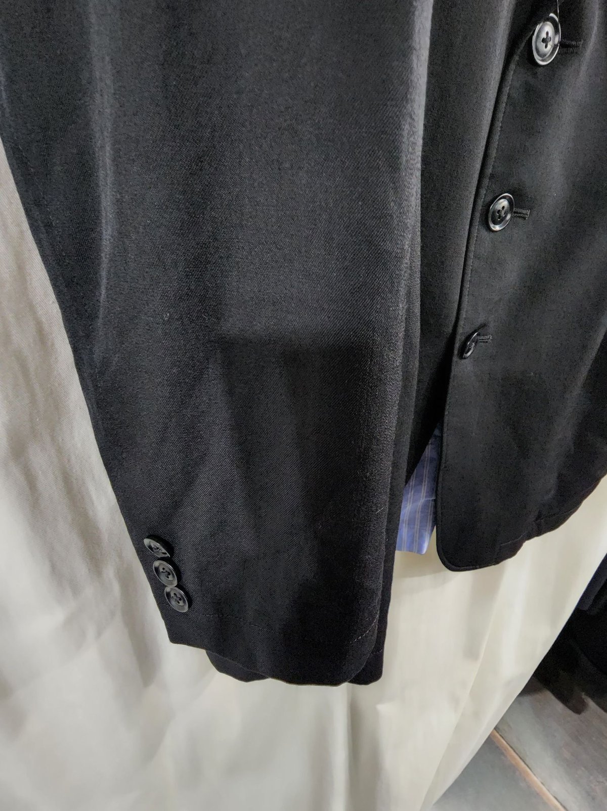 17AW yohji yamamoto pour homme 黒 変形ジッパー使いデザインジャ 