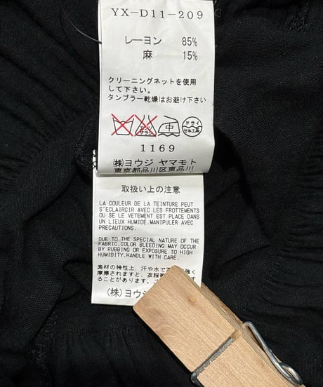 Y's yohji yamamoto ノ－スリーブワンピース（YX-D11-209）