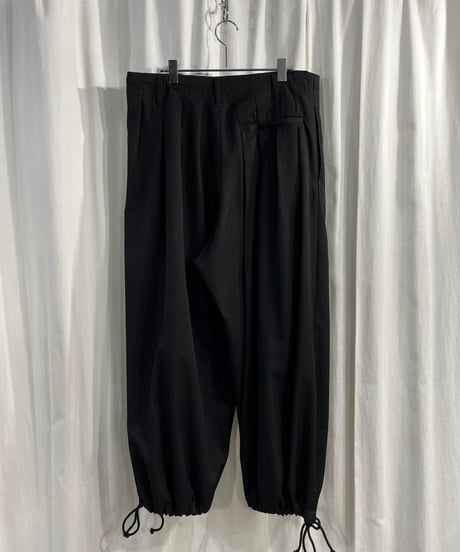 2020SS yohji yamamoto pour homme ヨウジ刺繍バルーンパンツ（HN-P90-102）