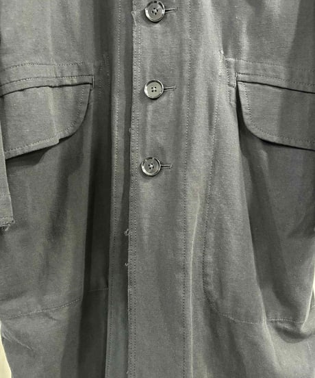 2010SS yohji yamamoto pour homme 切りっぱなしロングジャケット（HJ-J70-097）