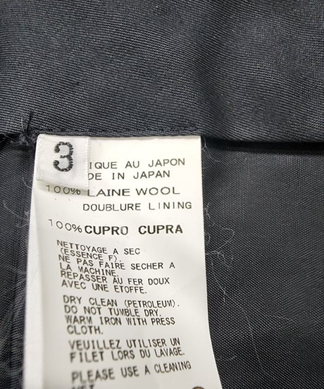 14AW yohji yamamoto pour homme 黒 デザインパンツ  （HF-P15－100）