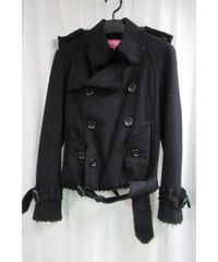 AD2004 JUNYA WATANABE COMME des GARCONS MAN フリンジデザインショートブルゾン UN-J007