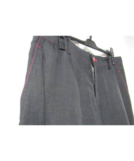 05ss yohji yamamoto pour homme 赤ボタン ステッチデザインセットアップ（HY-J60-801/HY-P61-801)