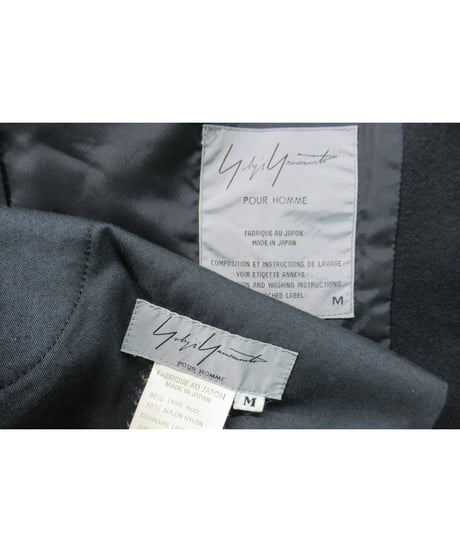 99aw yohji yamamoto pour homme vintage ジプシー カギホックボタンセットアップ HN-J63-151