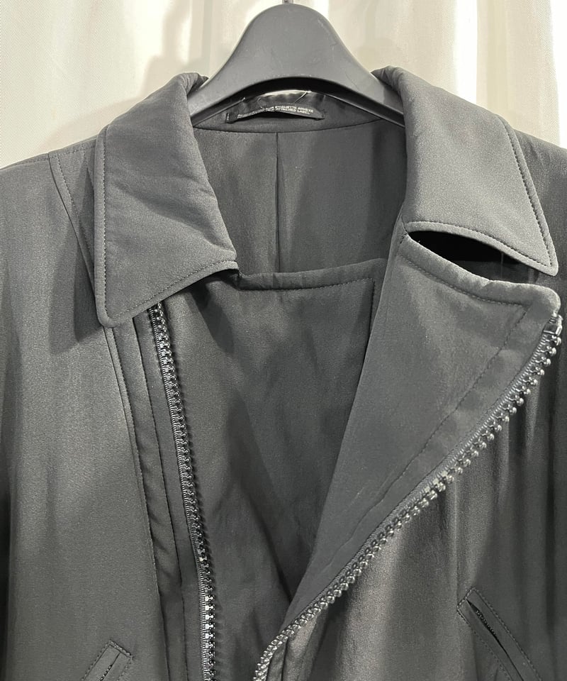 2002AW yohji yamamoto femme シルク ライダースジャケット(FM-J 2002AW yohji yamamoto femme シルク ライダースジャケット(FM-J