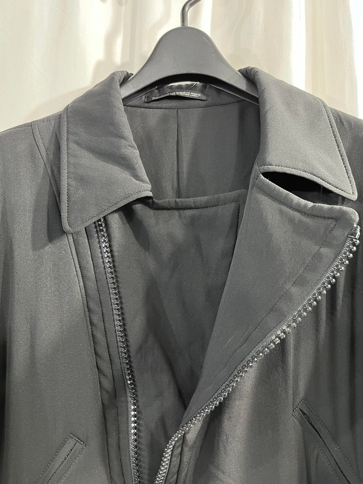 2002AW yohji yamamoto femme シルク ライダースジャケット(FM-J 2002AW yohji yamamoto femme シルク ライダースジャケット(FM-J