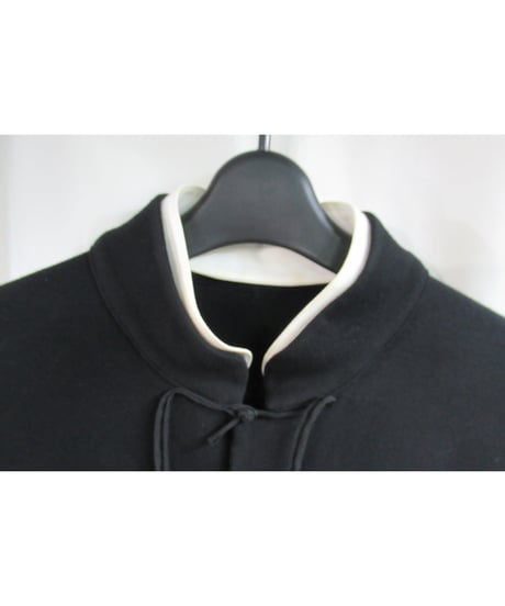 17aw yohji yamamoto pour homme 黒 スタンドカラー チャイナ風デザイン前開きカットソー