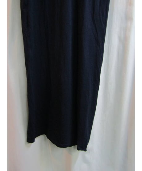 94ss yohji yamamoto femme vintage 紺 シンプルロングワンピース FT-D06-608