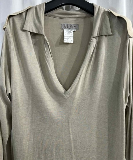 難あり 1993SS yohji yamamoto femme vintage 肩章付きカットソー（FC-T87-299）