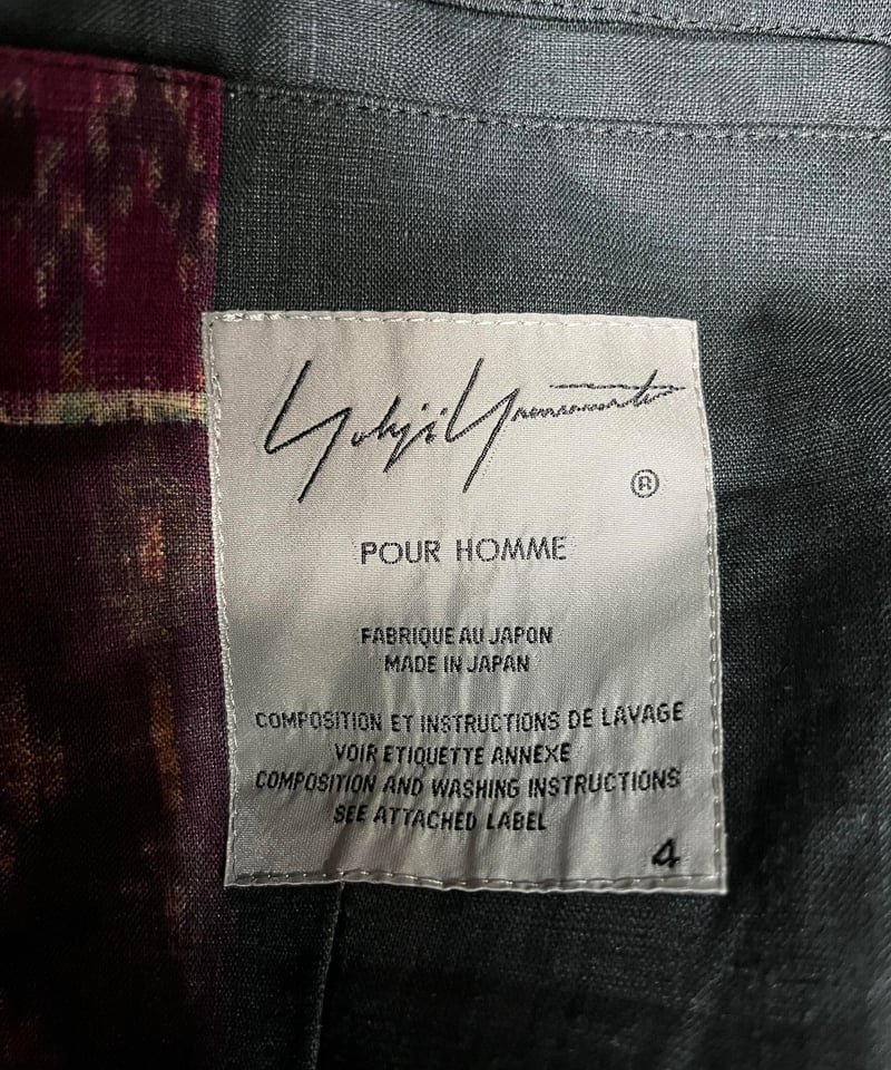 2021ss yohji yamamoto pour homme 2釦 エスニックジャケット( 2021ss yohji yamamoto pour homme 2釦 エスニックジャケット(
