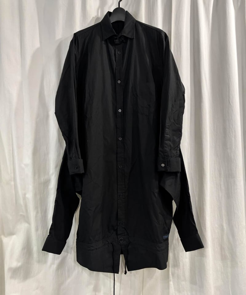 REGULATION yohji yamamoto 2023aw ロングシャツ REGULATION yohji yamamoto デザインロングシャツ（FS-D51-001