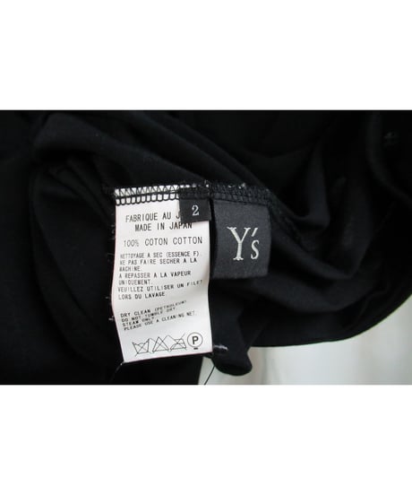 Y's yohji yamamoto 袖リブデザインカットソーワンピース YM-T34-060