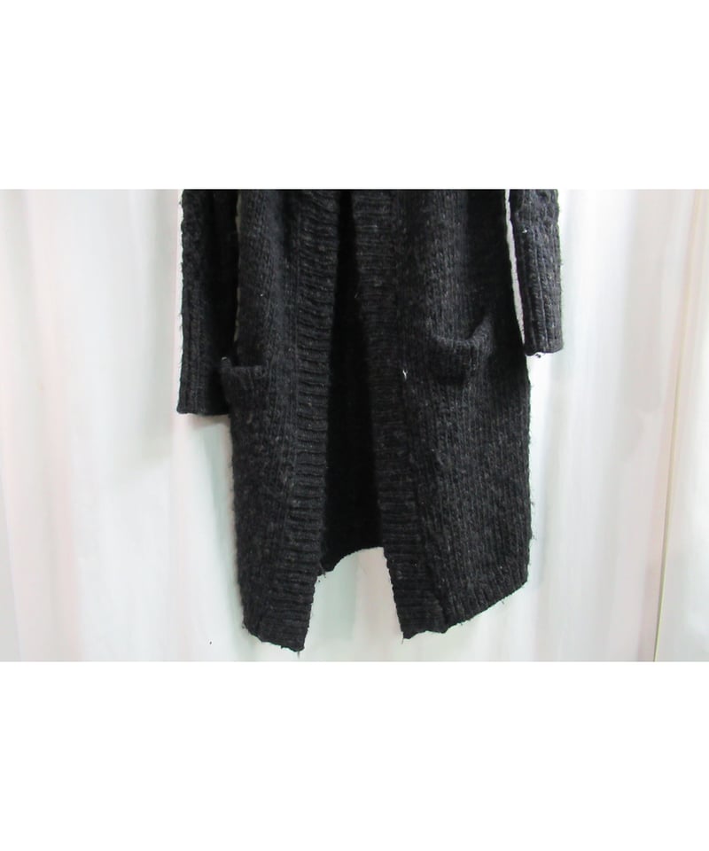 Yohji Yamamoto ブラックローゲージカーディガン