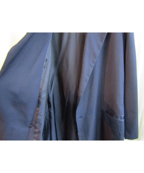 レア yohji yamamoto  COSTUME NAVYシンプルロングコート FN-C81-151