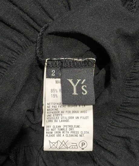 Y's yohji yamamoto ノ－スリーブワンピース（YX-D11-209）