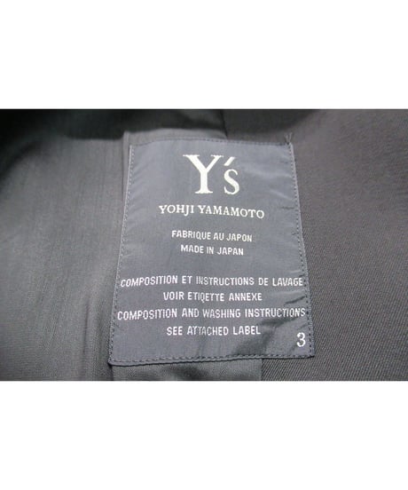 Y’s yohji yamamoto デザインジャケット（YS-J09-100）