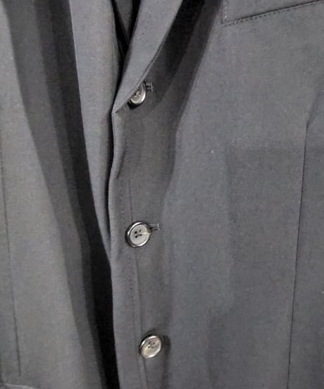 1994AW yohji yamamoto pour homme 黒 vintage デザイン3釦 ジャケット （HV-J82-174）